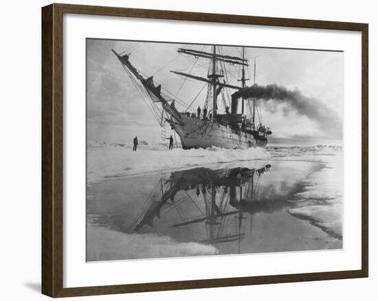 Coast Guard Cutter in Antarctica-null-Framed Photographic Print