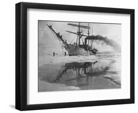 Coast Guard Cutter in Antarctica-null-Framed Photographic Print