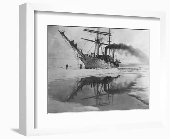 Coast Guard Cutter in Antarctica-null-Framed Photographic Print