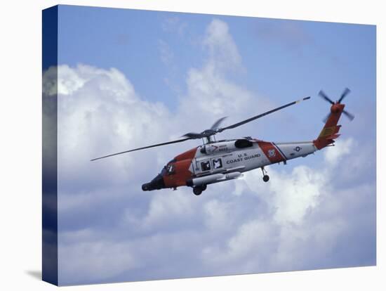 Coast Guard helicopter Demo at the Seattle Maritime Festival, Washington, USA-William Sutton-Stretched Canvas