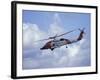 Coast Guard helicopter Demo at the Seattle Maritime Festival, Washington, USA-William Sutton-Framed Photographic Print