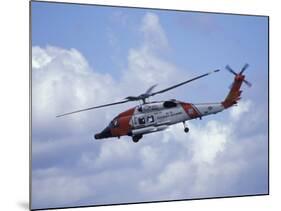 Coast Guard helicopter Demo at the Seattle Maritime Festival, Washington, USA-William Sutton-Mounted Photographic Print