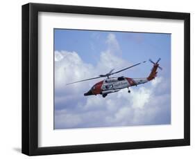 Coast Guard helicopter Demo at the Seattle Maritime Festival, Washington, USA-William Sutton-Framed Photographic Print
