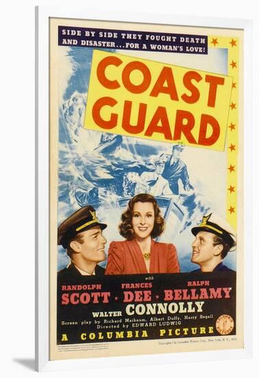 Coast Guard, Randolph Scott, Frances Dee, Ralph Bellamy, 1939-null-Framed Art Print