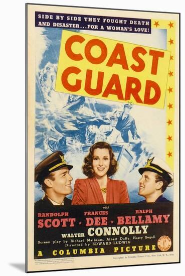 Coast Guard, Randolph Scott, Frances Dee, Ralph Bellamy, 1939-null-Mounted Art Print