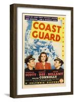 Coast Guard, Randolph Scott, Frances Dee, Ralph Bellamy, 1939-null-Framed Art Print