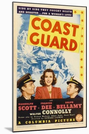 Coast Guard, Randolph Scott, Frances Dee, Ralph Bellamy, 1939-null-Mounted Art Print