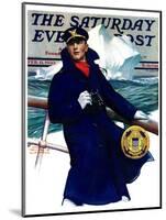 "Coast Guard," Saturday Evening Post Cover, February 11, 1933-Edgar Franklin Wittmack-Mounted Giclee Print