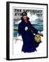 "Coast Guard," Saturday Evening Post Cover, February 11, 1933-Edgar Franklin Wittmack-Framed Giclee Print