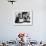 Coast Guardsman Jacob Lawrence, with His Paintings at the Institute of Modern Art in Boston in 1945-null-Framed Photo displayed on a wall