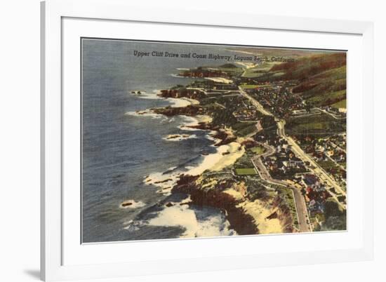 Coast Highway, Laguna Beach, California-null-Framed Art Print