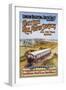 Coast Line Rail Motor Services All the Year Round-null-Framed Art Print