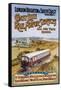 Coast Line Rail Motor Services All the Year Round-null-Framed Stretched Canvas