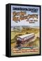 Coast Line Rail Motor Services All the Year Round-null-Framed Stretched Canvas
