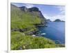 Coast Near Gasadalur. Island Vagar, Faroe Islands. Denmark-Martin Zwick-Framed Photographic Print
