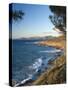 Coast Near L'Lle Rousse, Corsica, France, Mediterranean, Europe-Mark Banks-Stretched Canvas