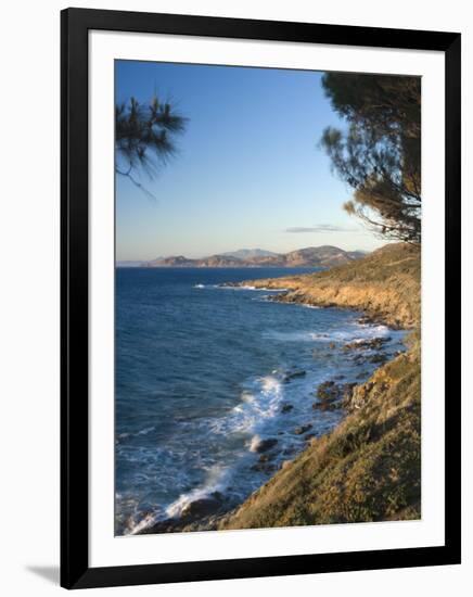 Coast Near L'Lle Rousse, Corsica, France, Mediterranean, Europe-Mark Banks-Framed Photographic Print
