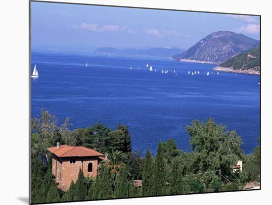 Coast Near Portoferraio, Island of Elba, Province of Livorno, Tuscany, Italy, Mediterranean-Bruno Morandi-Mounted Photographic Print