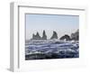 Coast Near Vik Y Myrdal, Winter. the Sea Stacks Called Reynisdrangar-Martin Zwick-Framed Photographic Print