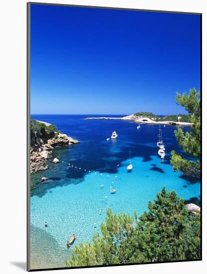 Coast Nearby Portinatx, Ibiza, Balearic Islands, Spain-Katja Kreder-Mounted Photographic Print