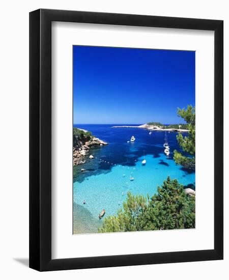 Coast Nearby Portinatx, Ibiza, Balearic Islands, Spain-Katja Kreder-Framed Photographic Print