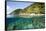 Coast of Dominica above and below Water-Reinhard Dirscherl-Framed Stretched Canvas