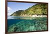 Coast of Dominica above and below Water-Reinhard Dirscherl-Framed Photographic Print