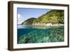 Coast of Dominica above and below Water-Reinhard Dirscherl-Framed Photographic Print