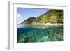 Coast of Dominica above and below Water-Reinhard Dirscherl-Framed Photographic Print