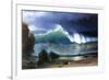 Coast of Emerald Lake-Albert Bierstadt-Framed Premium Giclee Print