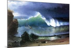 Coast of Emerald Lake-Albert Bierstadt-Mounted Premium Giclee Print