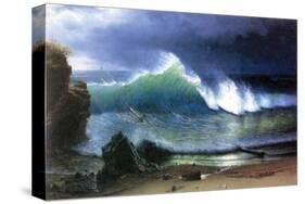 Coast of Emerald Lake-Albert Bierstadt-Stretched Canvas