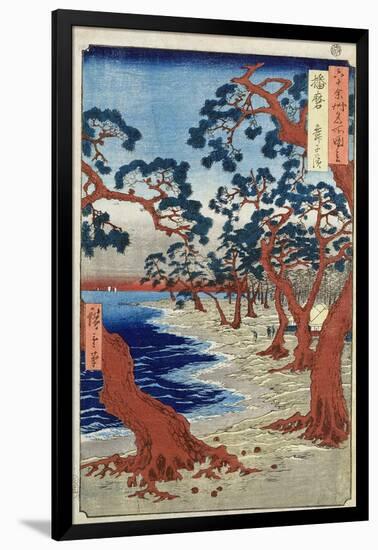 Coast of Maiko, Harima Provine-Ando Hiroshige-Framed Giclee Print