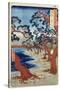 Coast of Maiko, Harima Provine-Ando Hiroshige-Stretched Canvas