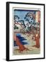 Coast of Maiko, Harima Provine-Ando Hiroshige-Framed Giclee Print