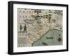 Coast of North Carolina, Detail of the Map Titled "Virginiae Item et Floridae", Pub. 1619-null-Framed Giclee Print