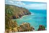 Coast of Portugal, Cape Cabo Da Roca - the Westernmost Point of Europe. Picturesque Rocks-Artem Merzlenko-Mounted Photographic Print