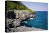 Coast of Samana Peninsula near Puerto El Fronton-Massimo Borchi-Stretched Canvas