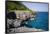 Coast of Samana Peninsula near Puerto El Fronton-Massimo Borchi-Framed Stretched Canvas