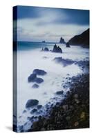 Coast on a Stormy Day, Benijo, Anaga Peninsula, North East Tenerife, Canary Islands, Spain-Relanzón-Stretched Canvas