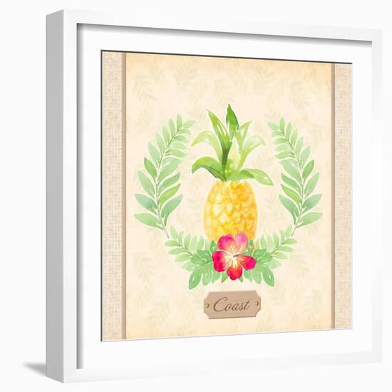 Coast Pineapple-Lanie Loreth-Framed Art Print