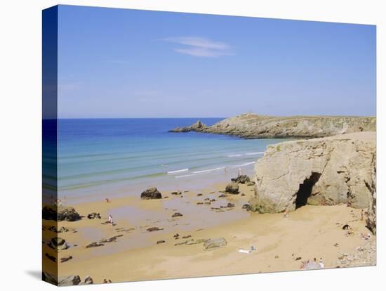 Coast, Quiberon, Cote Sauvage, Brittany, France, Europe-Firecrest Pictures-Stretched Canvas