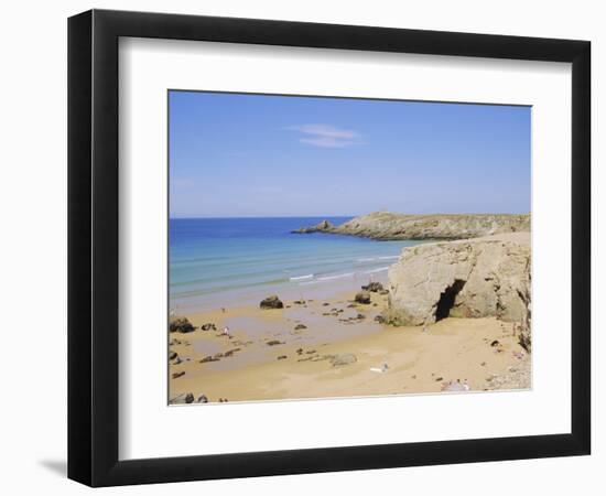 Coast, Quiberon, Cote Sauvage, Brittany, France, Europe-Firecrest Pictures-Framed Photographic Print