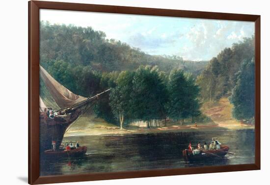 Coast Scene, 1835-Frederick Richard Lee-Framed Giclee Print