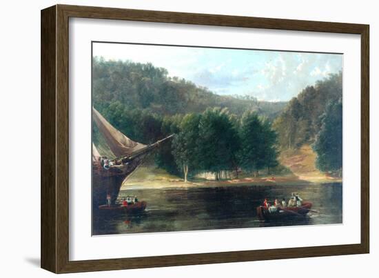 Coast Scene, 1835-Frederick Richard Lee-Framed Giclee Print