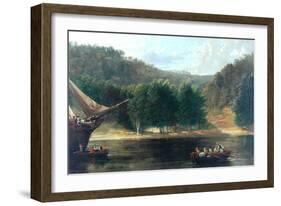 Coast Scene, 1835-Frederick Richard Lee-Framed Giclee Print