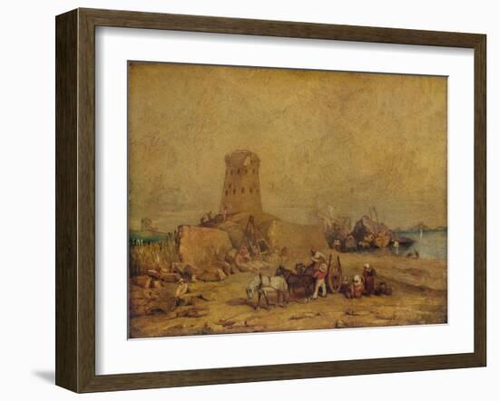 Coast Scene, 19th century, (1924)-Clarkson Stanfield-Framed Giclee Print