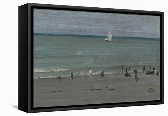 Coast Scene, Bathers, 1884-85-James Abbott McNeill Whistler-Framed Stretched Canvas