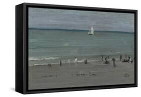 Coast Scene, Bathers, 1884-85-James Abbott McNeill Whistler-Framed Stretched Canvas