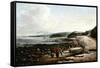 Coast Scene, Cullercoats-null-Framed Stretched Canvas